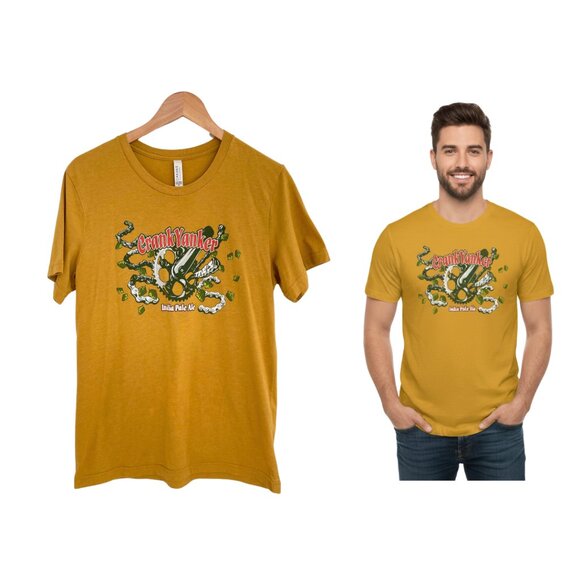 Canvas Other - Eddyline Brewery T-Shirt Men Medium Crank Yanker India Pale Ale Beer MTB